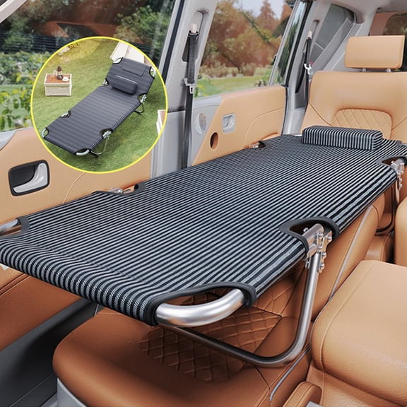 Portable Folding Camping Cot, Car Trave Bed, Non-Inflatable Car Mattress,Folding Travel Bed, Office Outdoor Camping Bed, Road Trip Camping Bed