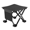 thumbnail image 1 of Portable Folding Camping Stool 13 Inch Heavy Duty Outdoor Seat with Carrying Bag 360 lbs Capacity Pattern B, 1 of 6