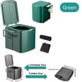 thumbnail image 1 of Portable Folding Camping Toilet, 15" High Travel Potty with Lid & Tissue Holder, Leak-Proof, Easy Clean for RV Car Tent Beach Hiking, 1 of 12