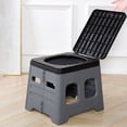 thumbnail image 1 of Portable Folding Camping Toilet, Compact Emergency Toilet with Sealed Lid for Odor Control, Instant Setup for Outdoor Adventures, Car Travel & Disaster Preparedness, 14.57x11.81x10.43in, 1 of 6