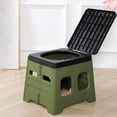 thumbnail image 1 of Portable Folding Camping Toilet, Compact Lightweight Design, Odor Control Lid, for Outdoor Camp, Emergencies, and RV Use, 1 of 6