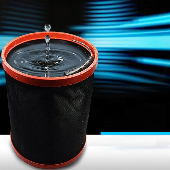 Portable Folding Car Wash Bucket 12L Collapsible Water Pail with Durable 2000D Fabric for Auto Detailing
