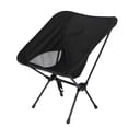 thumbnail image 1 of Portable Folding Chair for Outdoor Camping Fishing - Durable Aluminum 250lb Support Black Color, 1 of 6
