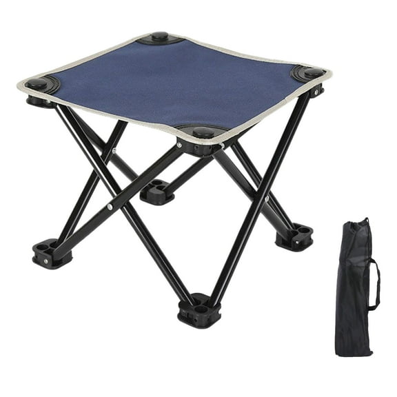 Portable Folding Chair with Backrest Lightweight Compact Tripod Design for Outdoor Camping Fishing and Travel Events