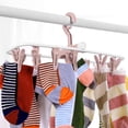 thumbnail image 1 of Portable Folding Clothes Drying Rack with 20 Rotating Clips for Underwear Socks | Multi-Purpose Laundry Hanger for Indoor Outdoor Travel & Dorm | 1-Pack, 1 of 6