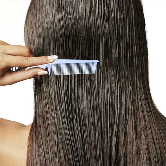 Portable Folding Comb, Dual Hairdressing Comb, Travel Makeup Comb for Straight and Curly Hair, Soft Rounded Teeth with Scalp Massage, Non-Slip Handle, for All Hair Types Including Wet and Dry