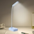 thumbnail image 1 of Portable Folding Desk Lamp, USB Rechargeable LED Light, Eye Protection Lighting with Multi-Grade Brightness Adjustment and Warm Night Light Mode, Lightweight Plastic Design for Reading and Study, 1 of 8