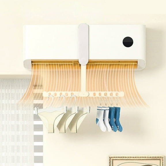 Portable Folding Drying Rack - Adjustable Length, Space-Saving Design for Travel, Hotel, and Home Use - 17.13x15.55 Inches, ABS Material, Multiple Colors