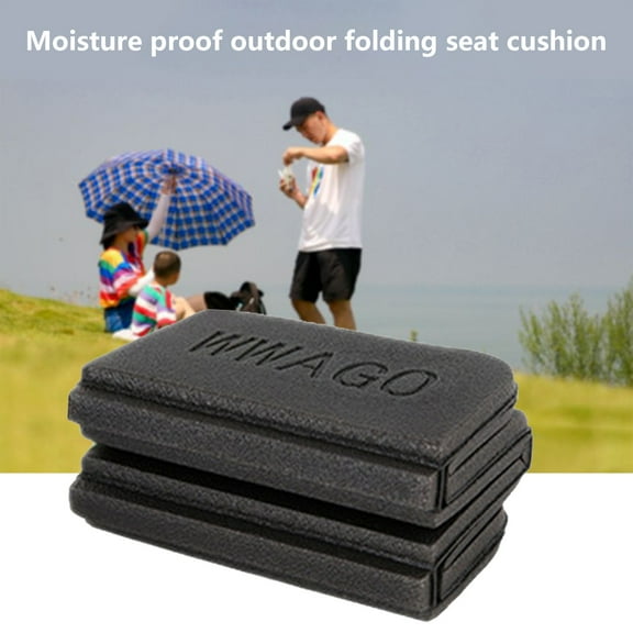 Portable Folding Foam Seat Cushion for Camping & Picnics | Waterproof & Dirtproof | Lightweight (30g) | 38.5x27.5x1 cm | Blue | XPE Foam | Compact Travel Design