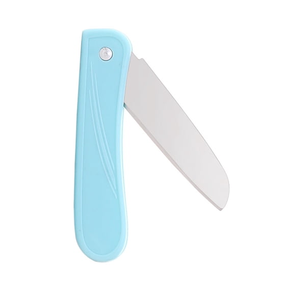 Portable Folding Fruit Knife, Stainless Steel Peeling Knife for Home, Compact Blue Pocket Knife for Camping, Picnics, Daily Use - Foldable Design, Easy to Carry, Durable for Peeling Fruits Vegetables