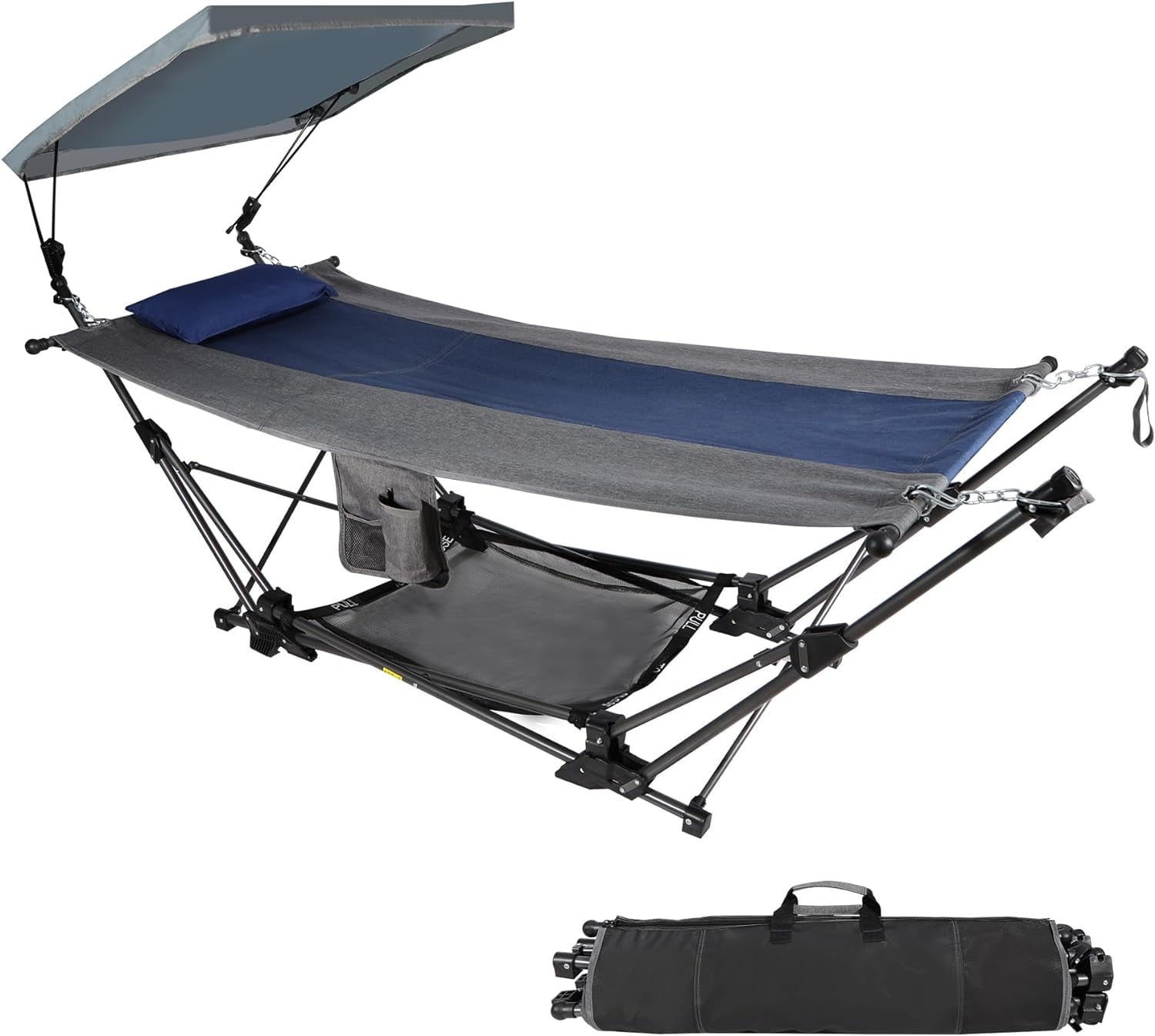 Portable Folding Hammock with Stand, Freestanding Hammock with