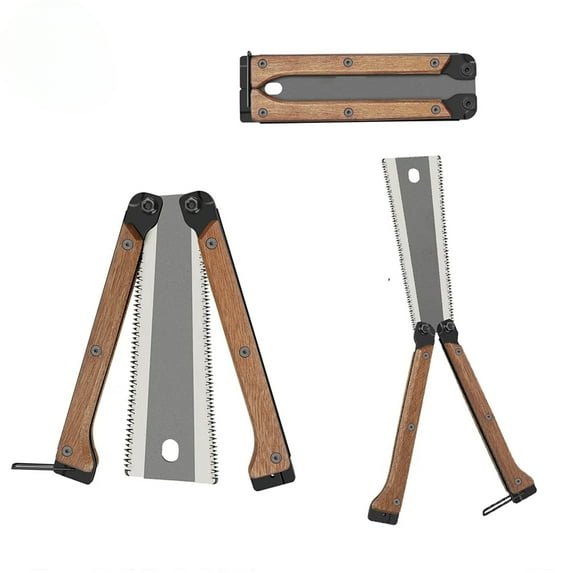 Portable Folding Hand Saw Wood Saw Fine 45°and 90° for Coarse Fine Cutting Suitable for Sawing Garden Branches Cutting Woodwork (Folding Saw)