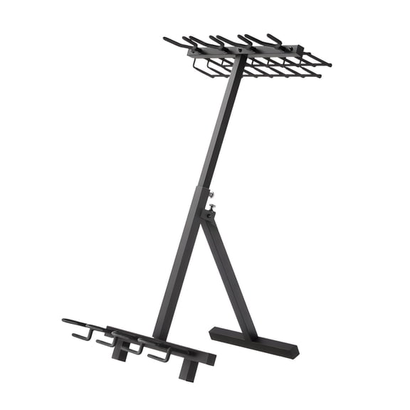 Portable Folding Heavy Duty Steel Gun Rack Stand Freestanding Indoor Outdoor Gun Display Storage Holds Up to 7 Pistols and 4 Rifles or Shotguns for Shooting Hunting Range