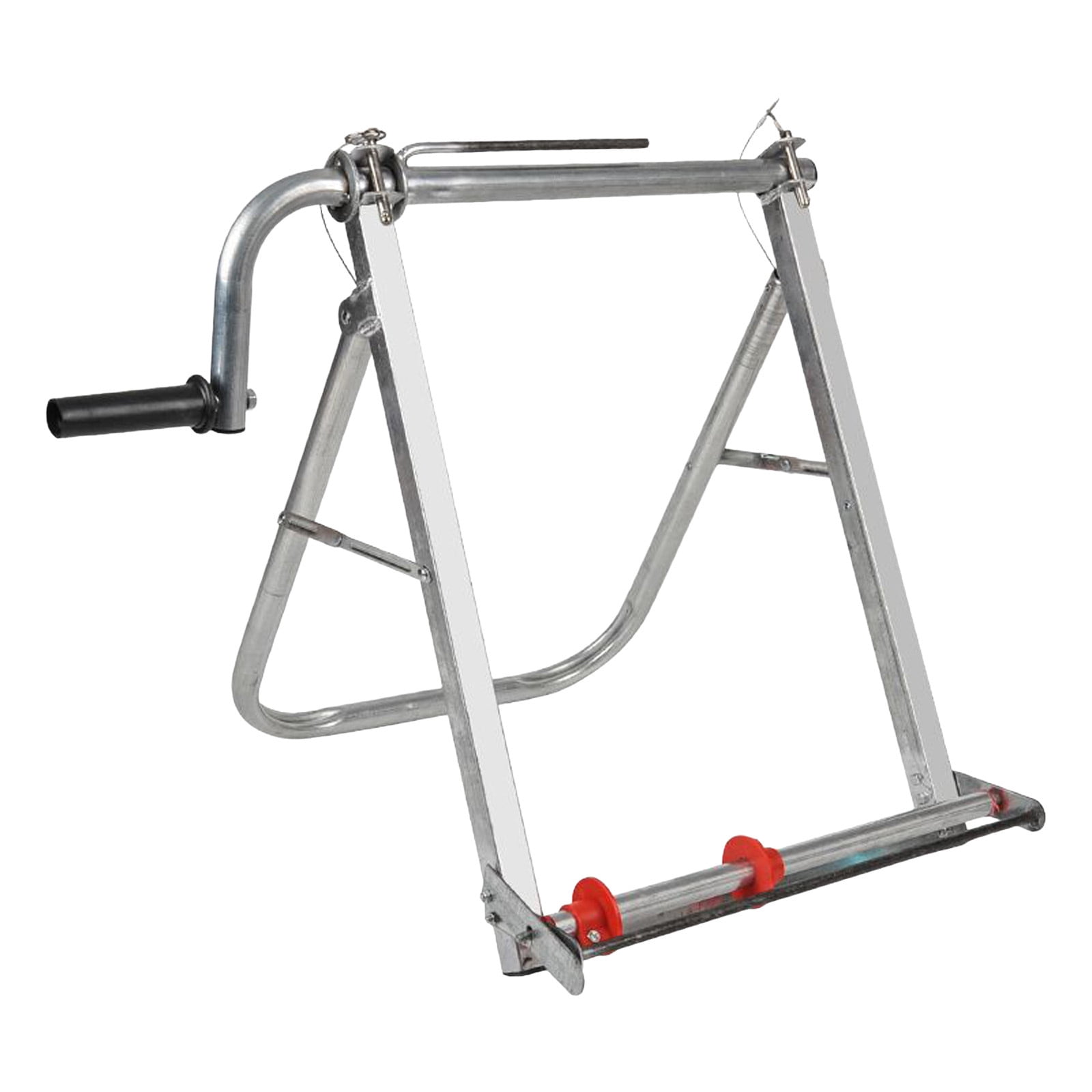Portable Folding Manual Hose Reel All Metal Galvanized Steel Hand Crank ...