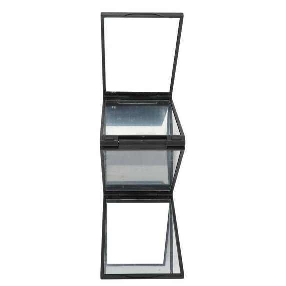Portable Folding Mirror, 360 Degree 4 Way Mirror Plastic Frame Exquisite For Self Hair Cutting For Travel