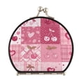 thumbnail image 1 of Portable Folding Mirror Compact Double Sided Travel Mirror Small Makeup Mirror Use Present for Women Cherry Pattern with Bows, 1 of 7