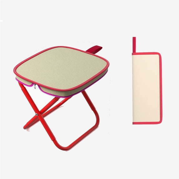Portable Folding Outdoor Chair with Compact Pencil Case Design, Lightweight and Durable Support for Camping, Fishing, and Travel Activities