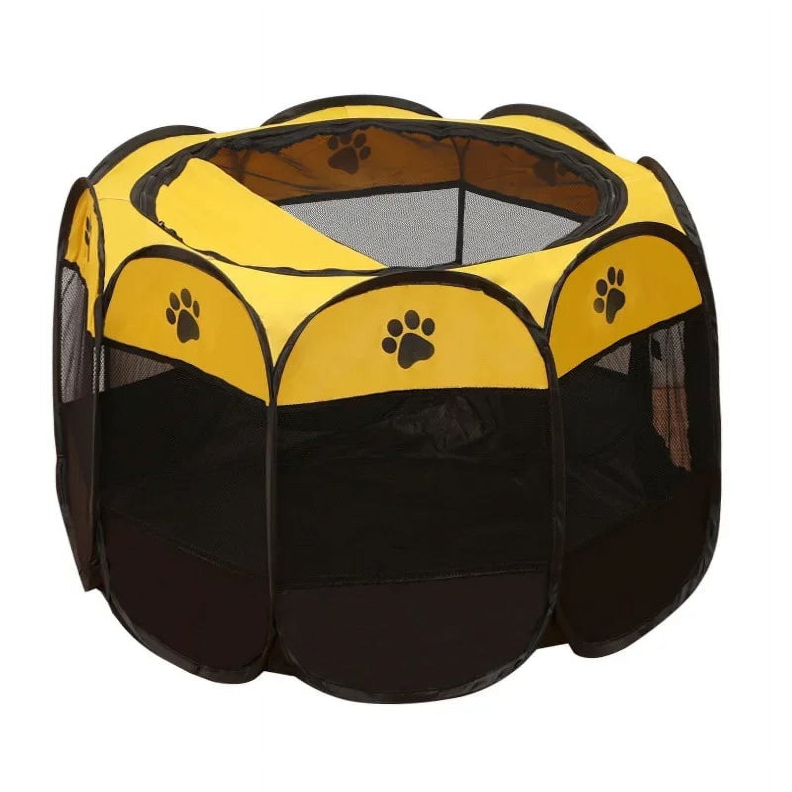 Portable Folding Pet Tent Dog House Octagonal Cage for Cat Tent Playpen ...