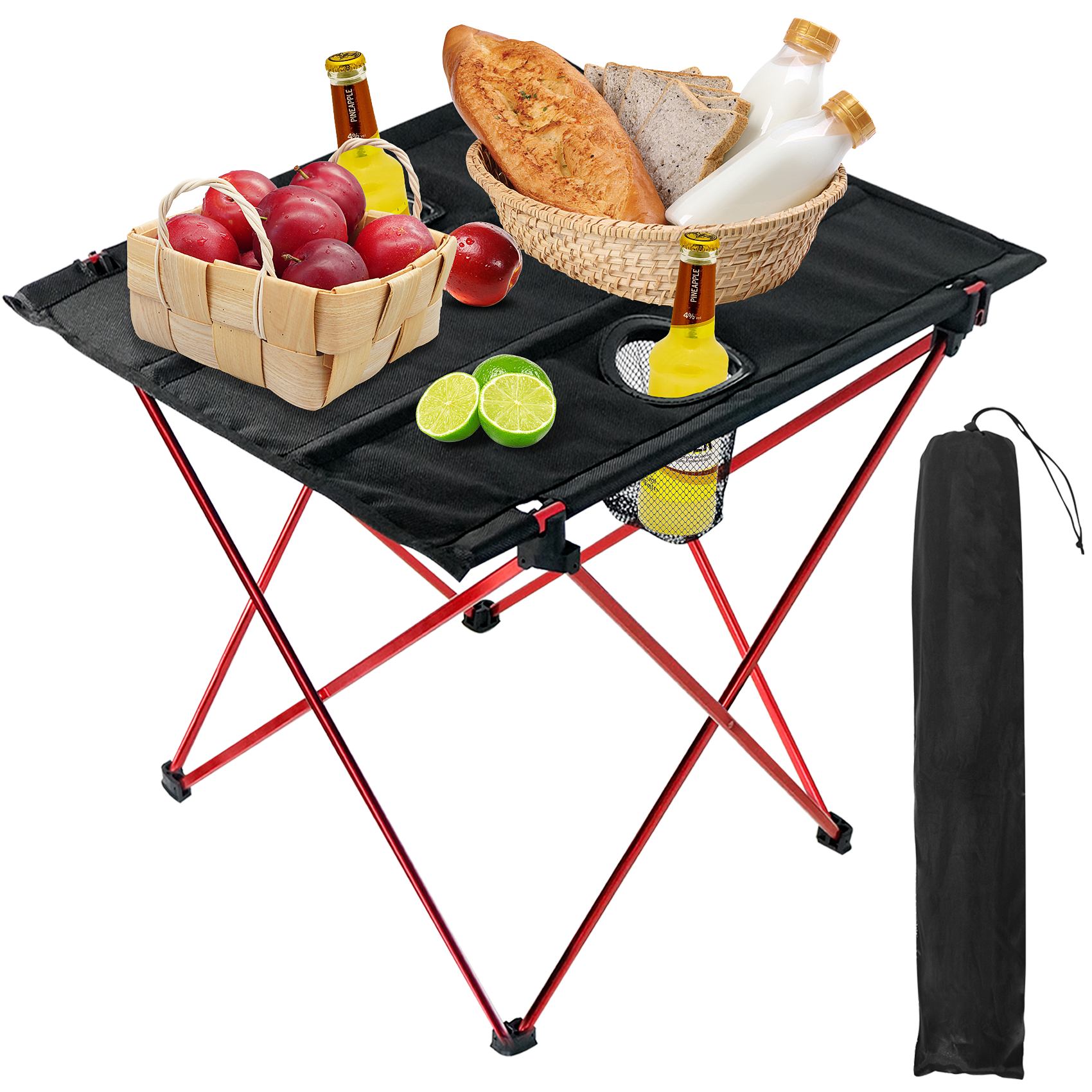 Portable Folding Picnic Table, Small & Light Outdoor Camping Table with
