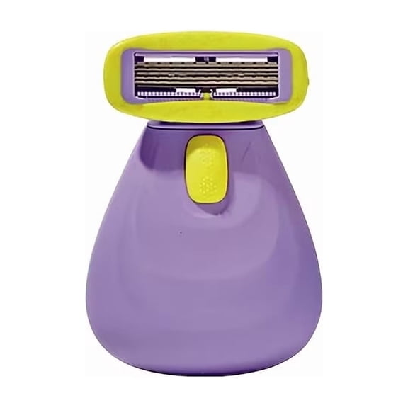 Portable Folding Razor with 6-Layer Disposable Blade for Effortless Hair Removal - Ideal for Underarms, Arms, and Legs