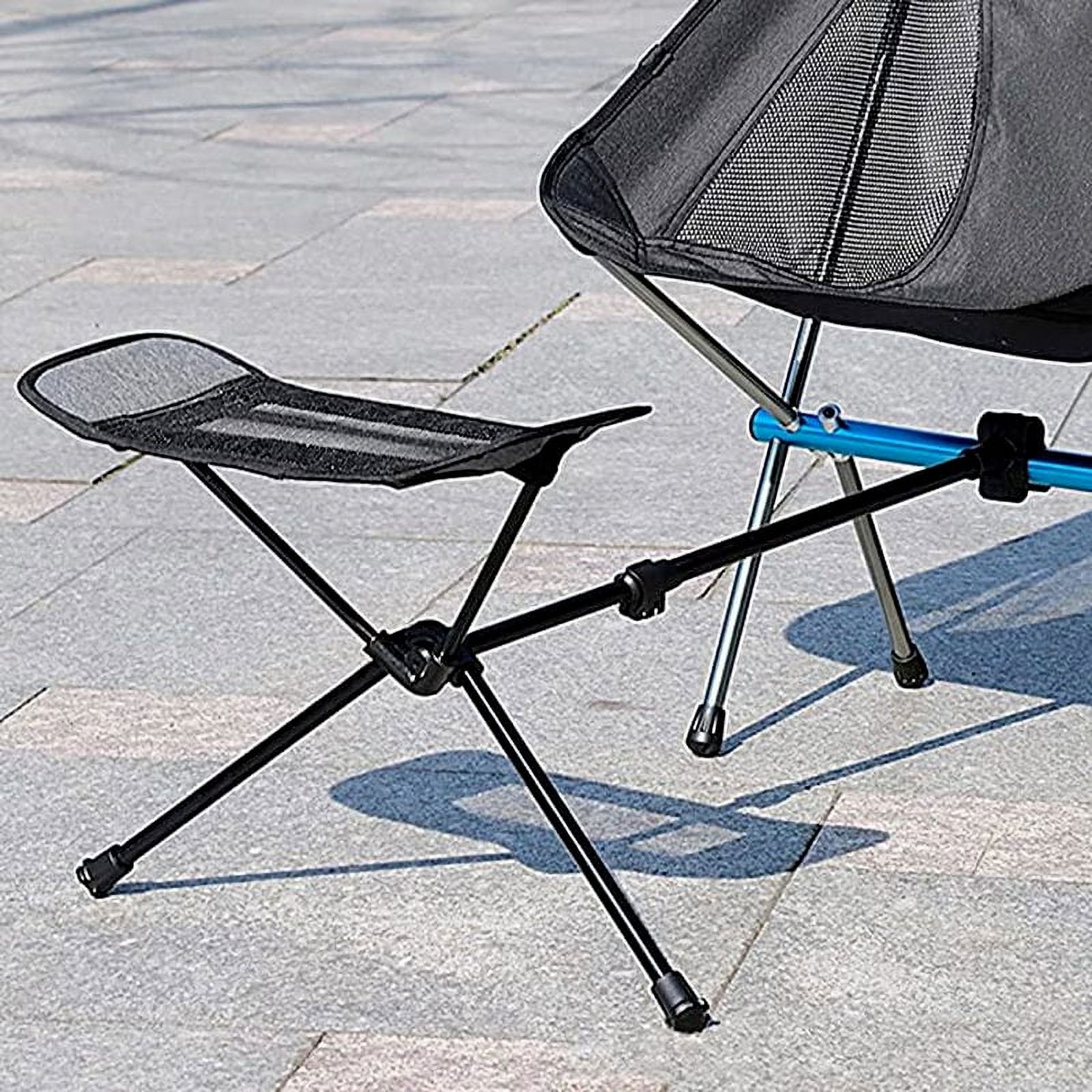 Portable Folding Retractable Footrest Leg Rest Camping Chair Kit for