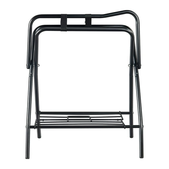 Portable Folding Saddle Rack Freestanding Horse Saddle Stand with 132 LBS Weight Limit for Equestrian Equipment Storage