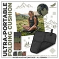 thumbnail image 1 of Portable Folding Seat Cushion, Lightweight Waterproof Foam Pad for Hiking, Camping, Backpacking, Stadium Seating, Compact Outdoor Sitting Mat with Carabiner,Coffee,14.1IN, 1 of 7
