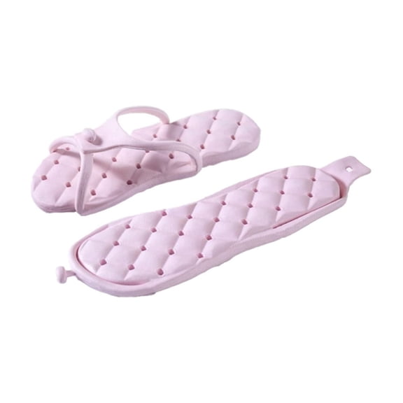 Portable Folding Slippers for Outdoor Travel Lightweight Aluminum Compact -Ons for Easy Setup and Summer Comfort