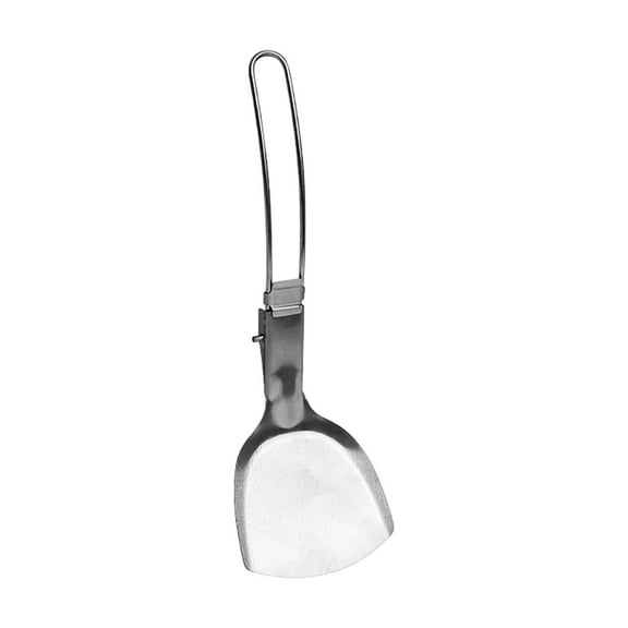 Portable Folding Spatula for Outdoor Cooking and Camping with Stainless Steel Construction for and Picnic Use