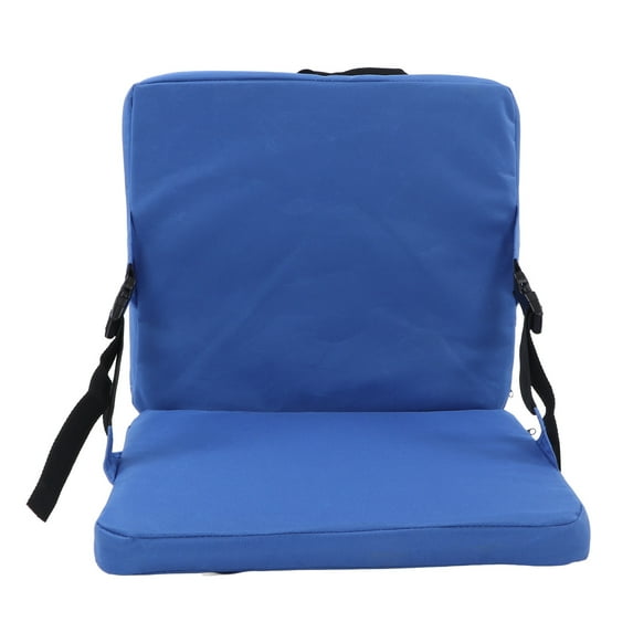 Portable Folding Stadium Seat With Back Support - NestledNature Thickened Anti-Dirt Outdoor Seat Back Cushion For Camping And Concerts In Blue