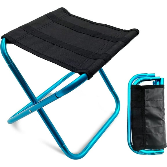 LYFJXX Travel Portable Camping Stool with Carry Bag, Blue