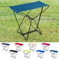 thumbnail image 1 of Portable Folding Stool | Foldable Steel Frame | Waterproof Oxford Cloth Seat | Lightweight Outdoor Camping Fishing Train Travel Chair | 30x29x17cm | Multiple Colors | 1 Pack, 1 of 6