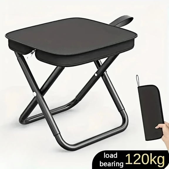 Portable Folding Stool Lightweight Camping Chair Foldable Seat for Fishing Hiking Travel Outdoor & Indoor Use