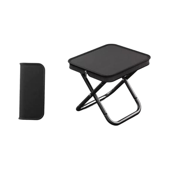 Portable Folding Stool, Mini Travel Chair, Camping Foot Rest, Handbag Design for Subway Queue Fishing Hiking