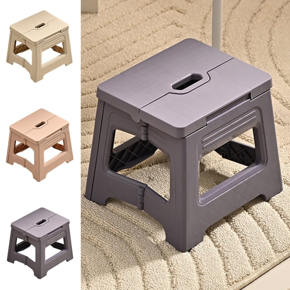 Portable Folding Stool, Outdoor Plastic Chair, Camping Picnic Seat, Travel Bench Accessory, Lightweight Foldable Step Stool, 8x5.7 Inch