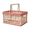 thumbnail image 1 of Portable Folding Storage Basket with Ventilated Design, Stackable and Eco-Friendly Multipurpose Organizer for Picnic, Shopping, Home, Office, and Travel, 1 of 5