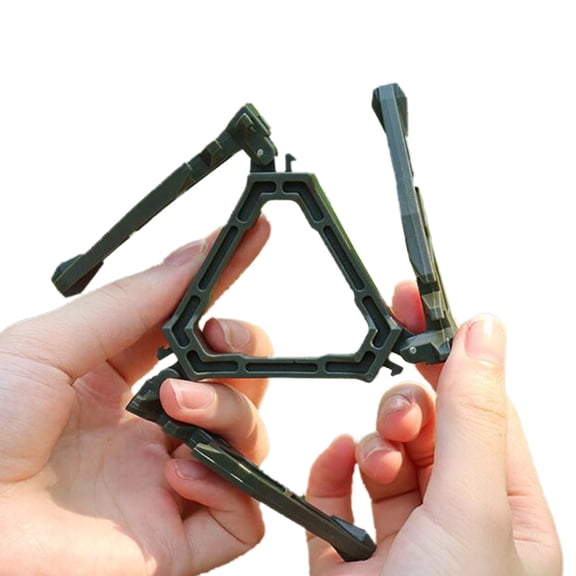 Portable Folding Stove Stand Camping Bottle Shelf Tripod Tanks Bracket Canister Tripods Stand for Camping and Hiking