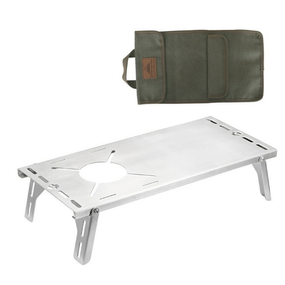 Portable Folding Stove Table for Camping Fishing Hiking Picnic Gear