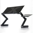 thumbnail image 1 of Portable Folding Table with Adjustable Height, Assembled Laptop Bed Tray Table with 360 Degrees Rotated,Computer Desk for Breakfast Trays, Place Audio Equipment, Projectors, Notebook Stand-up, 1 of 9