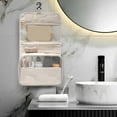 thumbnail image 1 of Portable Folding Toiletry Bag Organizer | Large Capacity Makeup Storage Case | Multi-Compartment Travel Wash Bag with Handle | Durable Spill-Proof Fabric | Secure Elastic Straps for Cosmetics, 1 of 10