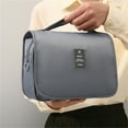 thumbnail image 1 of Portable Folding Toiletry Bag Organizer | Large Capacity Makeup Storage Case | Multi-Compartment Travel Wash Bag with Handle | Durable Spill-Proof Fabric | Secure Elastic Straps for Cosmetics, 1 of 4
