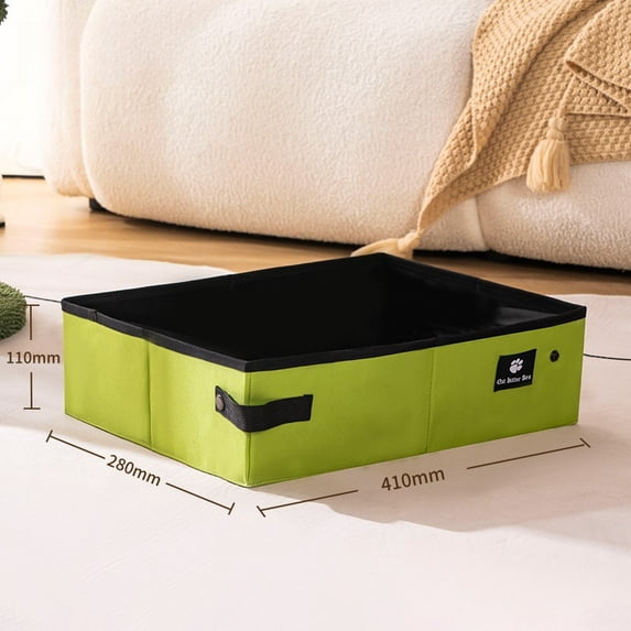 Portable Folding Travel Pet Litter Box Dog Toilet Tray Folding Cat Litter Potty Waterproof Outdoor Foldable Cat Litter Box