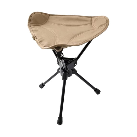 Portable Folding Tripod Stool 360 Rotating Camping Stool High Carbon Steel Oxford Cloth Fishing Chair For Outdoor Hiking Picnic Beach Travel