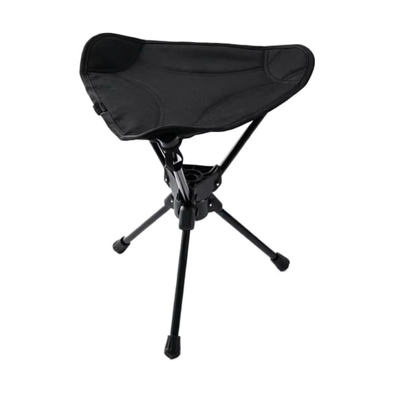 Portable Folding Tripod Stool 360 Rotating Camping Stool High Carbon Steel Oxford Cloth Fishing Chair For Outdoor Hiking Picnic Beach Travel