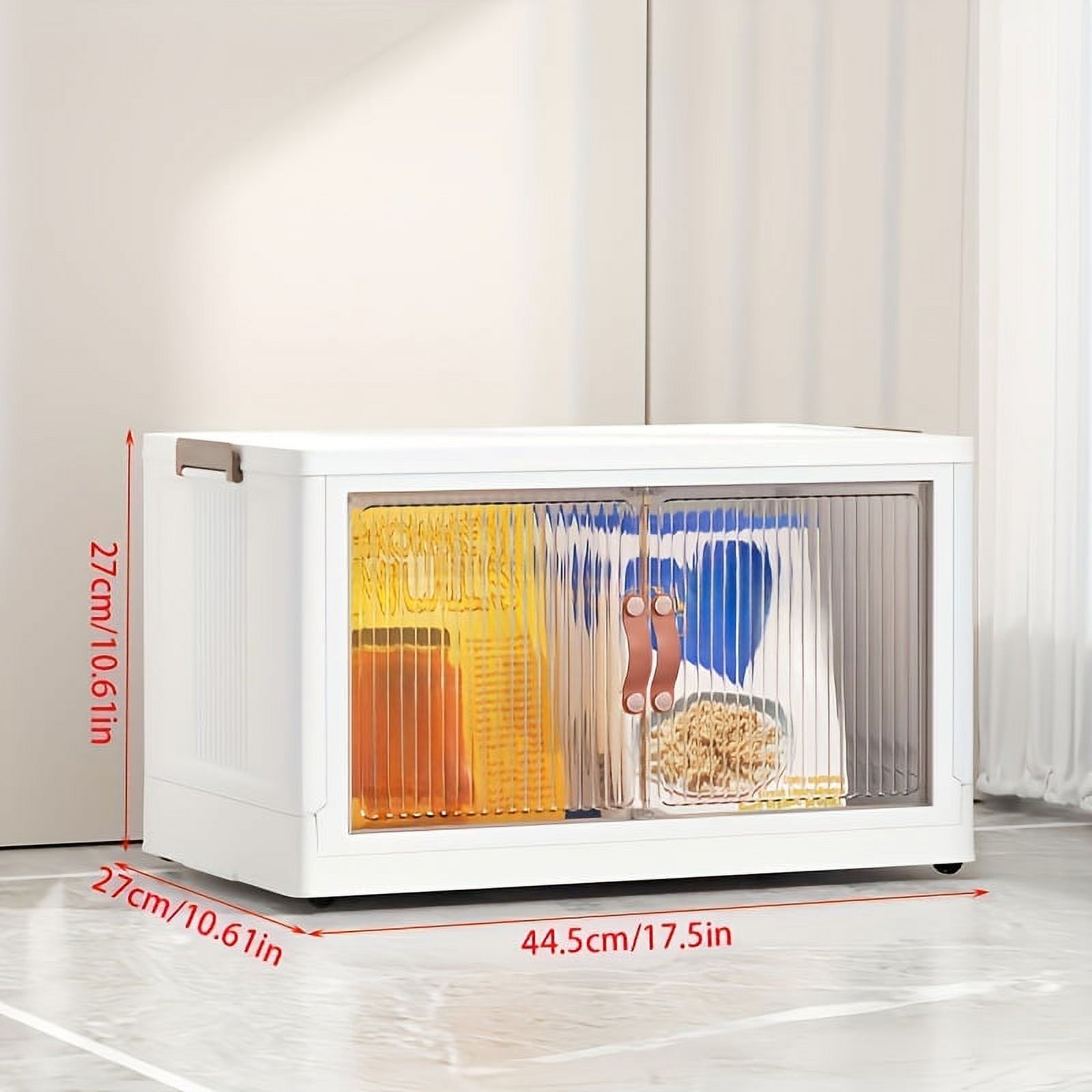 Portable Folding Wardrobe Airtight Storage Box for Books Snacks Clothes