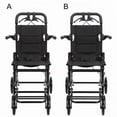 thumbnail image 1 of Portable Folding Wheelchairs, Ultra Lightweight Aluminum Wheelchair with Adjustable Safety Strap, 270° Flip-Back Armrests, Ergonomic Transit Travel Chair for Adults and Seniors, 1 of 9