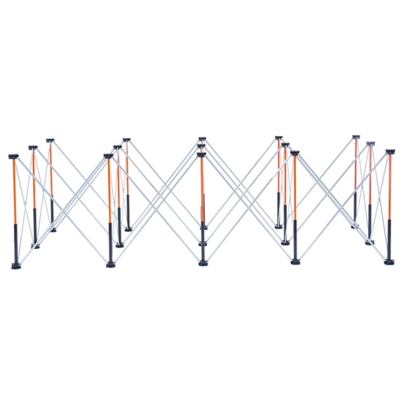 Portable Folding Work Stand - 8.02 x 4.12ft Heavy Duty Collapsible Workbench, 6000lbs Capacity, Adjustable & Sturdy for DIY, Woodworking