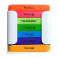 thumbnail image 1 of Portable Food Grade Square Organizer ,Weekly Pill Organizer,Weekly 7 Day 28 Compartment Drawer Storage Box Compartments, 1 of 4
