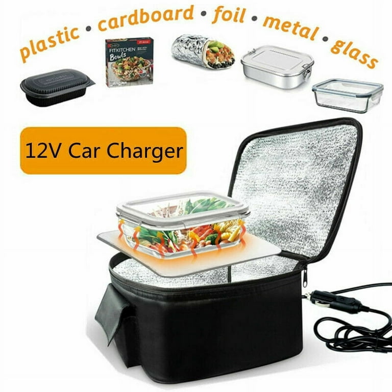 Portable Food Heating Lunch Box Electric Heated Warmer Bag 12V Car Charger  US 