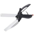 thumbnail image 1 of Portable Food Scissors with Attached Cutting Board Kitchen Multi-Tool for On-the-Go Meal Prep Camping Travel or Small Spaces Stainless Steel Easy to Clean, 1 of 2
